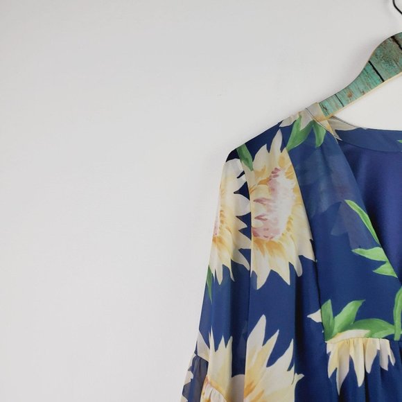 Show Me Your MuMu Mia Tunic Floral Layered Top Sz - Picture 7 of 11